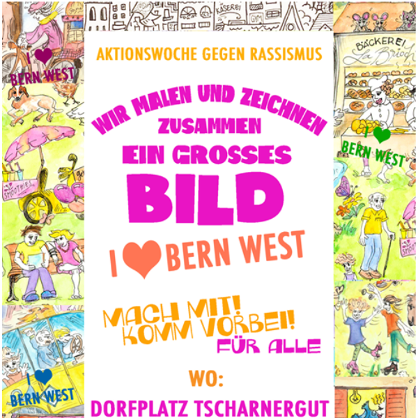 Wimmelbild „I Love Bern West“